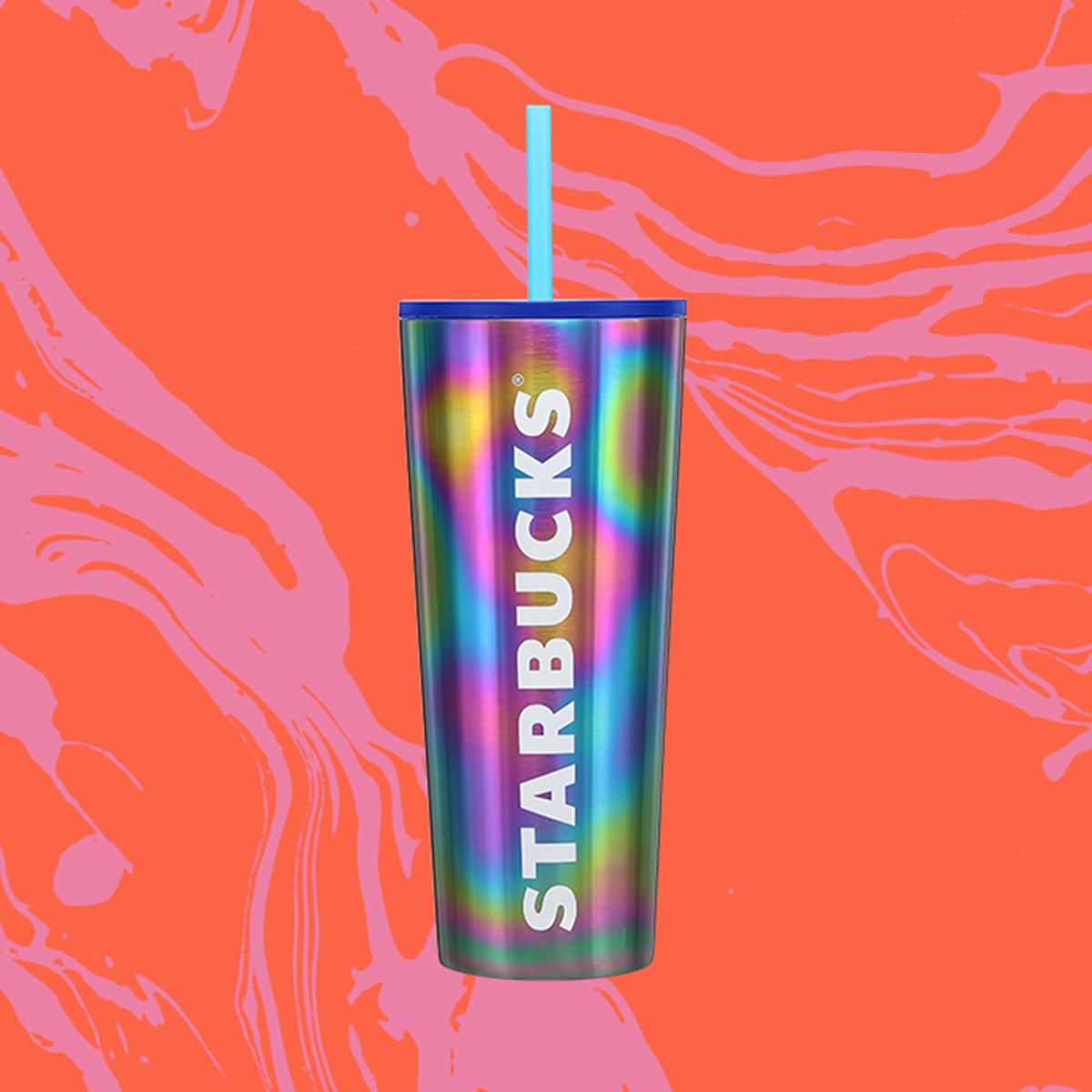 Fluorescent Rainbow Cold Cup (24 oz)