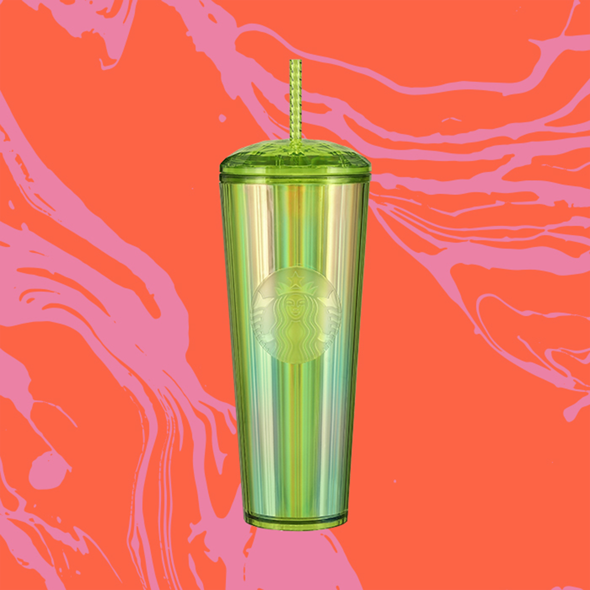 Lime Kaleidoscope Cold Cup (24 oz)