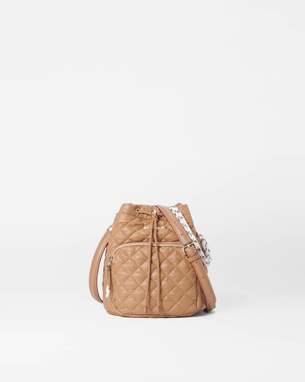 MZ Wallace Tortoise Crosby Drawstring Bucket Bag