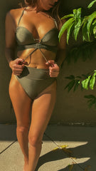 Olive green Glow up Bikini