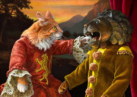 The Strength card, The Bohemian Cats Theatre Tarot