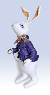 white rabbit doll