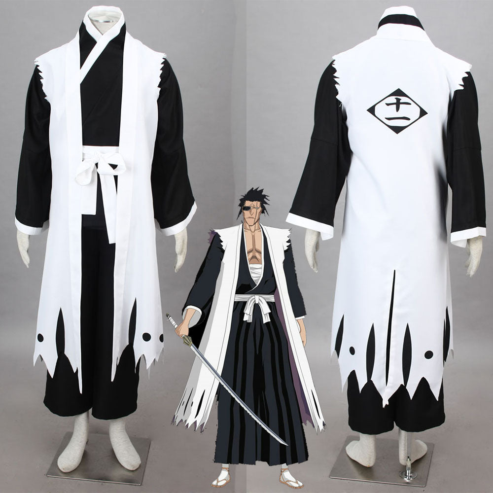 Bleach Costume Zaraki Kenpachi Cosplay Kimono full Outfit 11th Divisio ...