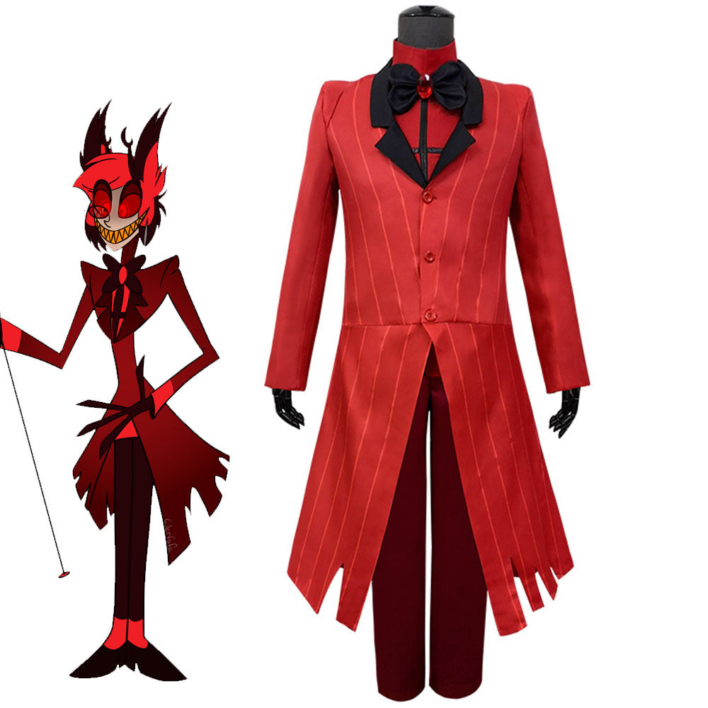 For Men Hazbin Hotel Costume Alastor Cosplay full Outfits Radio Demon ...