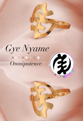 african gye nyame omnipotence glossy-too