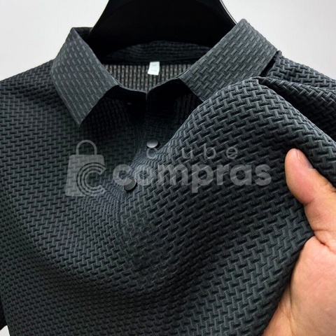 Camisa Polo Masculina Premium Respirável | Elegant™