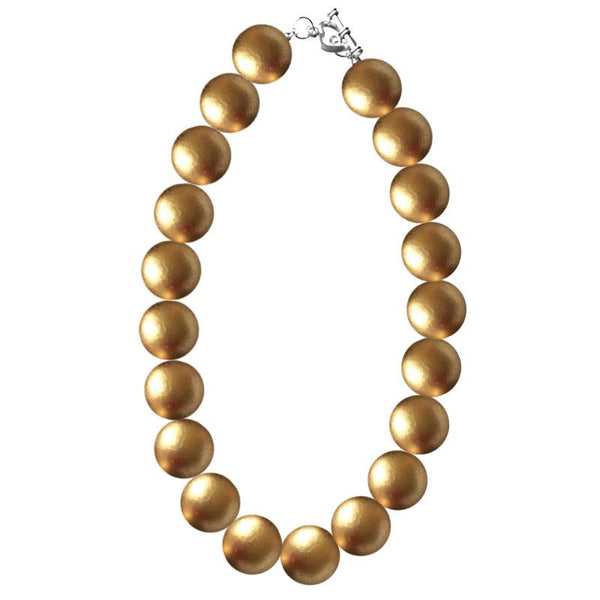 Gold Necklace Gumball Chunky – Upon A Bowtique