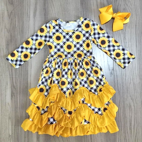 12 month sunflower dress