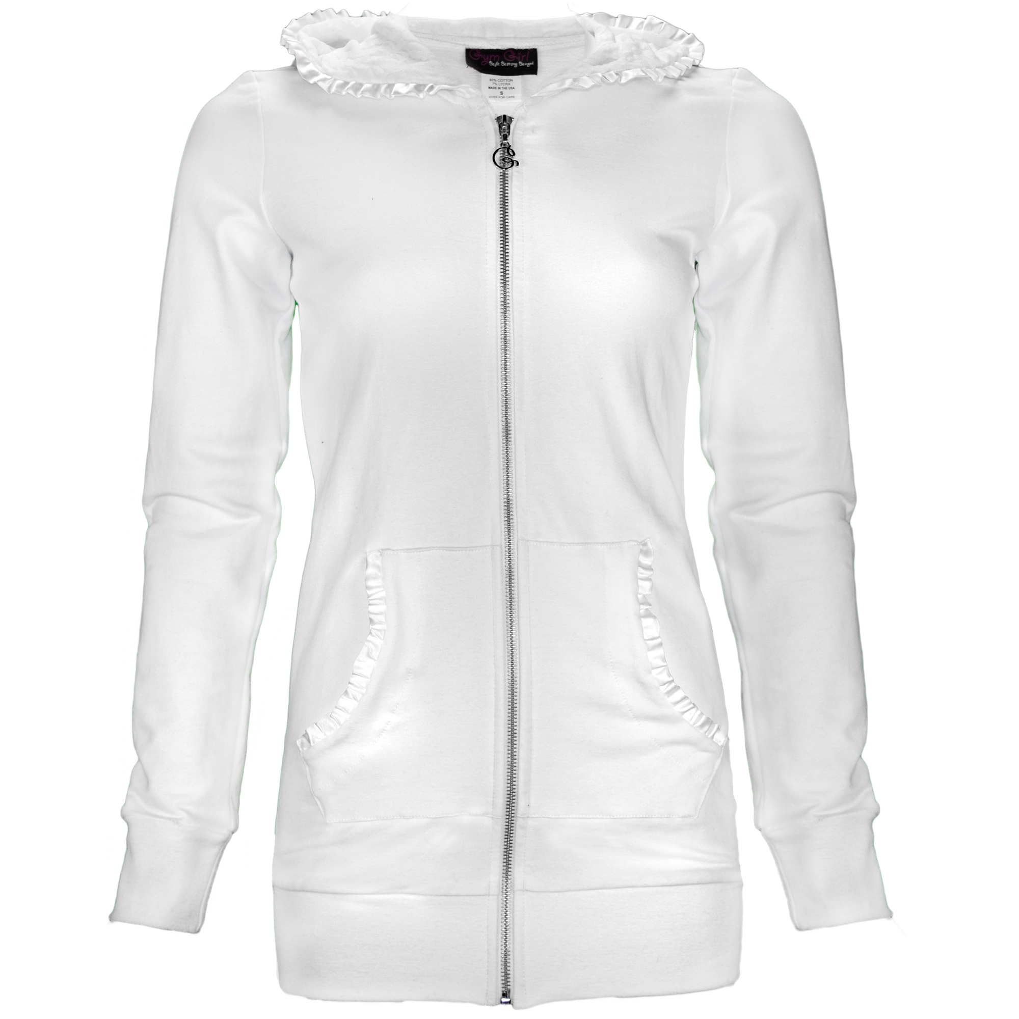 Luxe Activewear | Hourglass Hoodie in Angel White | Gym Girl
