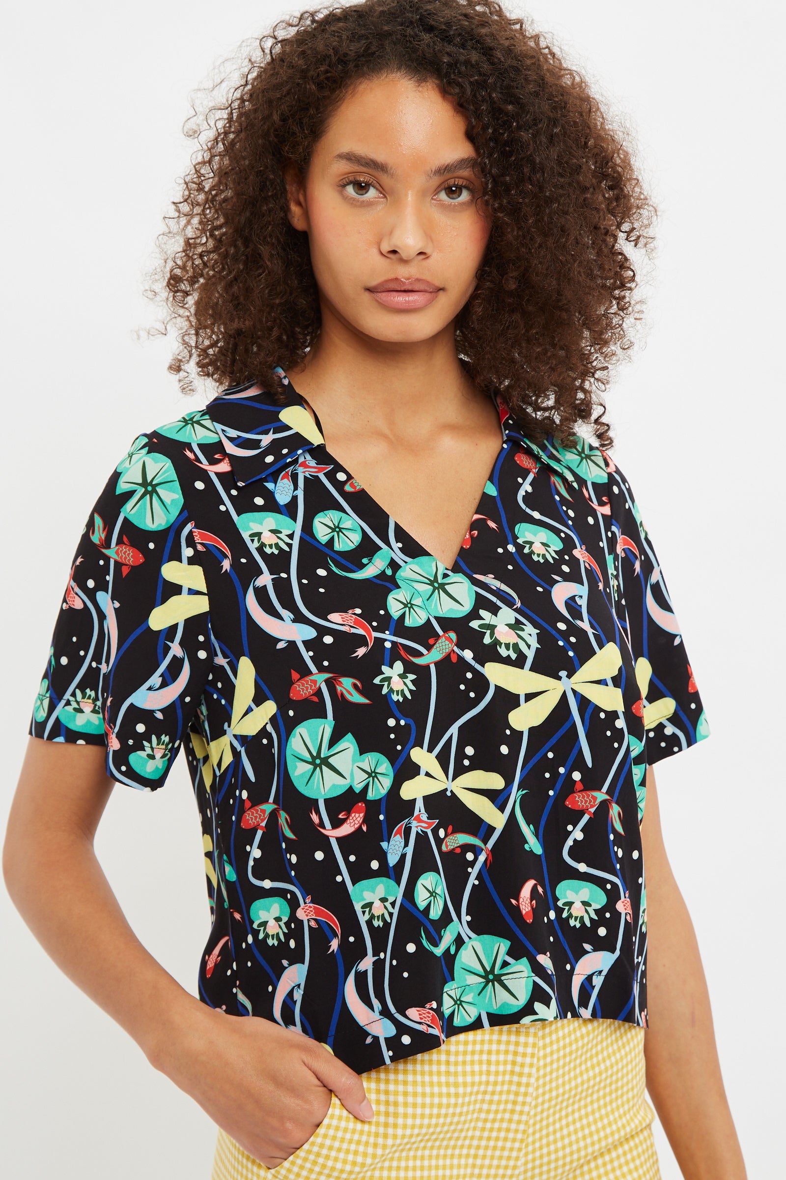 Fien Pond Print Short Sleeve Shirt