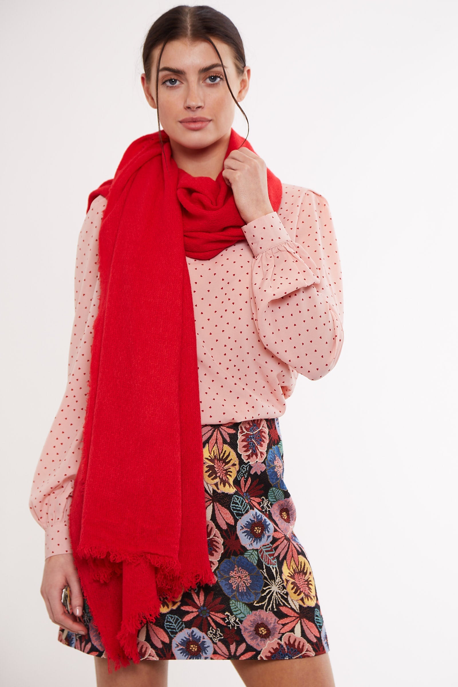 Louche Edie Lightweight Scarf - Red product