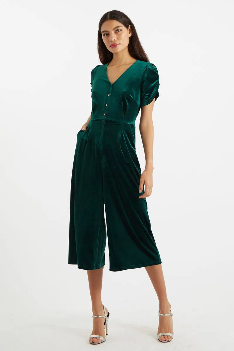 vero moda velvet jumpsuit