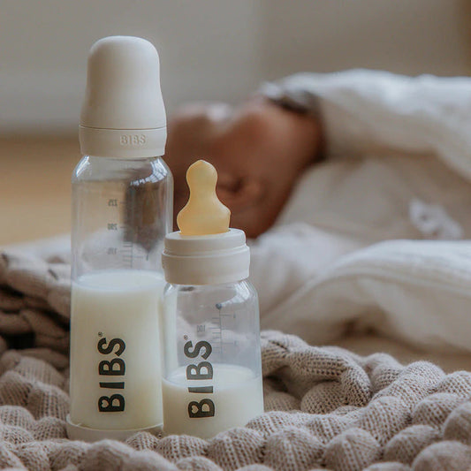 BIBS Baby Glass Bottle Complete Set 110ml - Blush – Kleine Muis