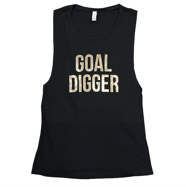 Goal Digger Muscle Tank by SoccerGrlProbs | soccergrlprobs
