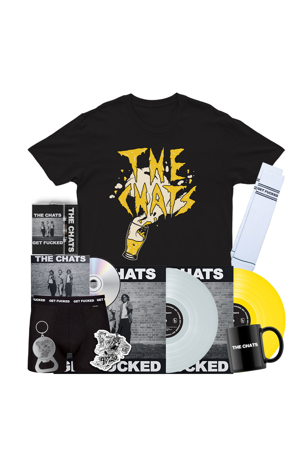 Colour Vinyl + Merch Bundle - The Chats product image