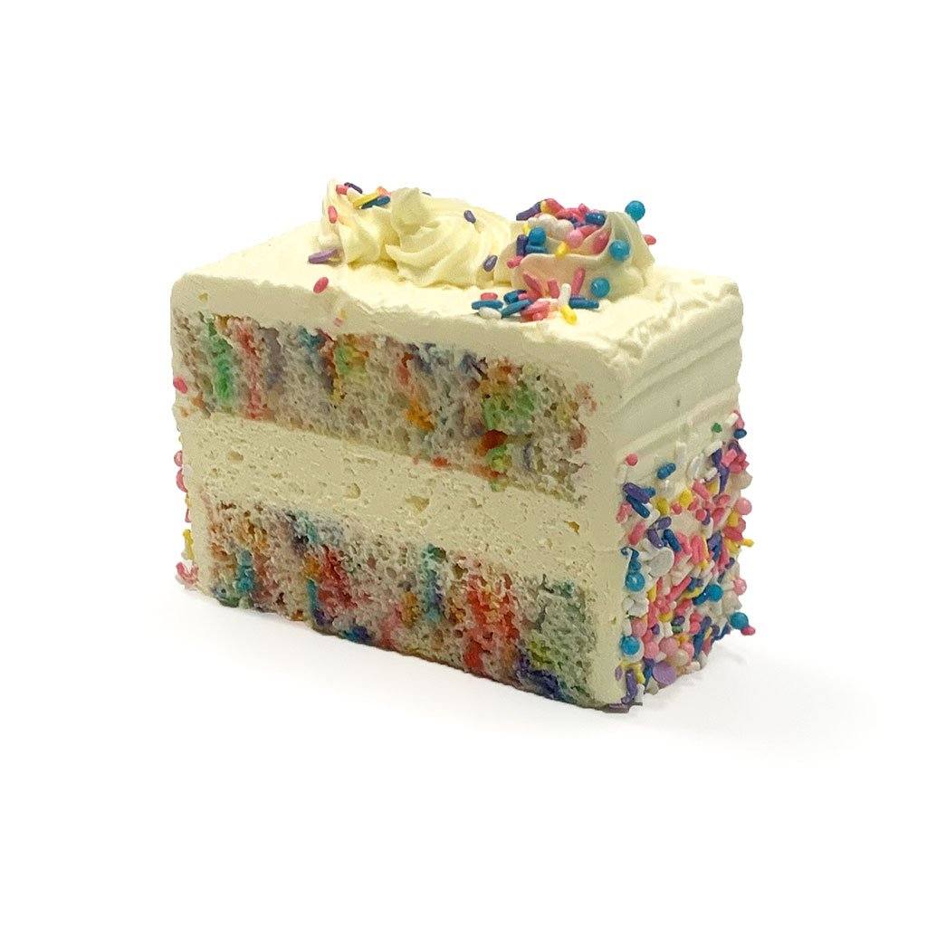 Funfetti Confetti Sprinkle Cake Slice – Freed's Bakery