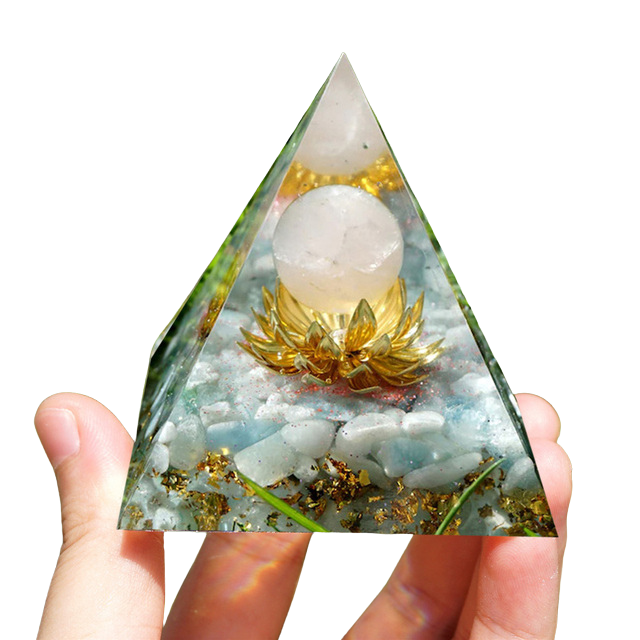 Maple Healing Energy Pyramid Crystal