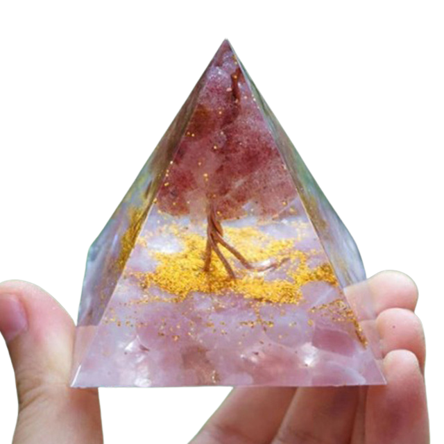 Tree Of Life Healing Energy Pyramid Crystal