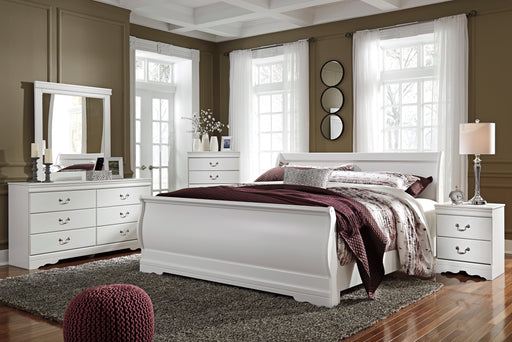 Homelegance Cavalier Dark Cherry Sleigh Bedroom Set