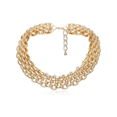 Punk Chunky Chain Choker Layered Necklace