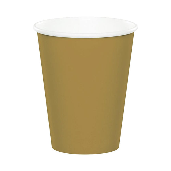 Orange 9oz Paper Cups, 20-Count