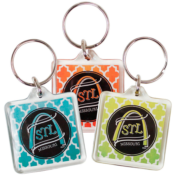 funcarnival-com Wholesale St. Louis Keychain - Spinner Arch (DZ)