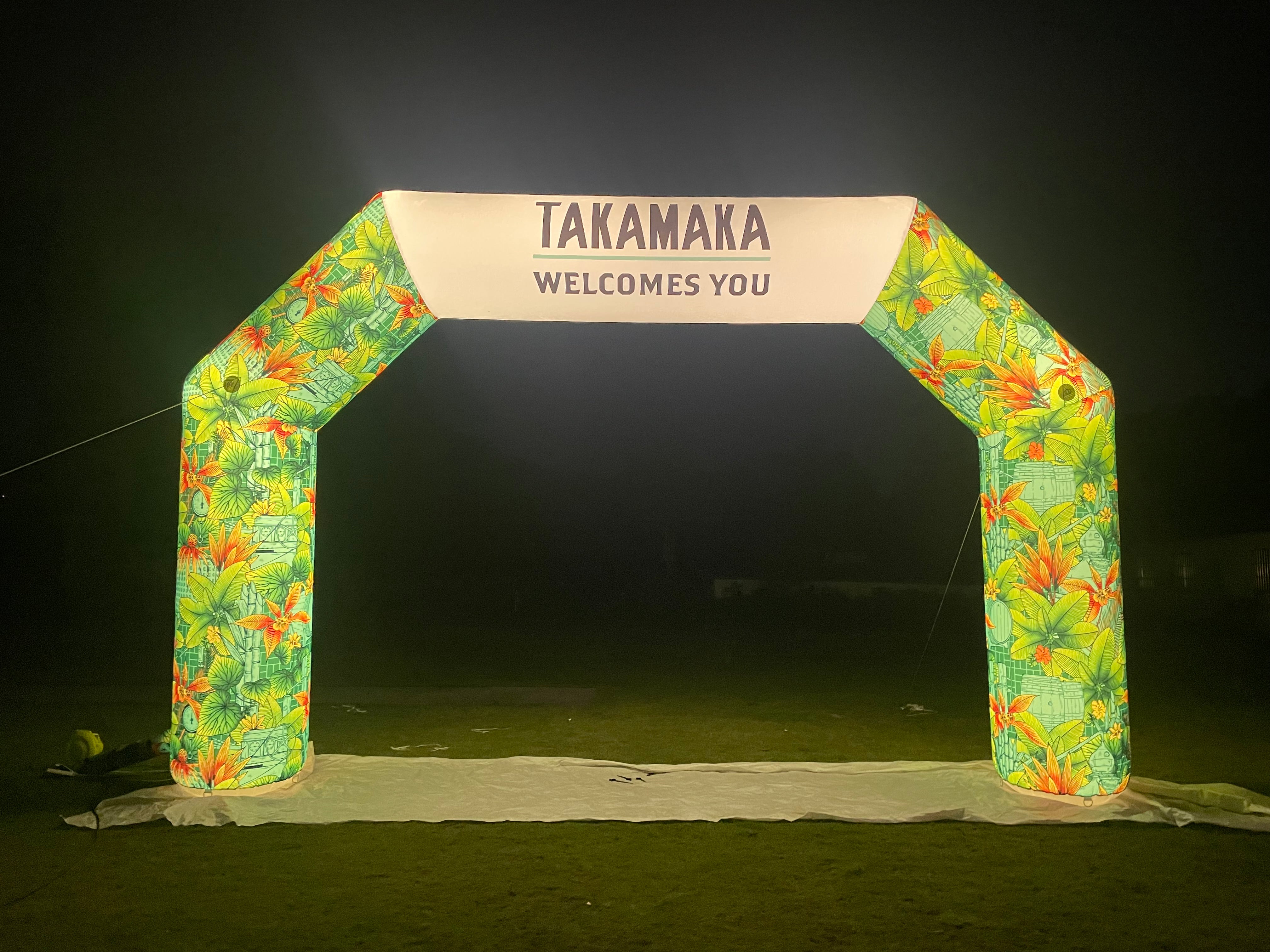 Lighting Inflatable Archway For Nocturn Running