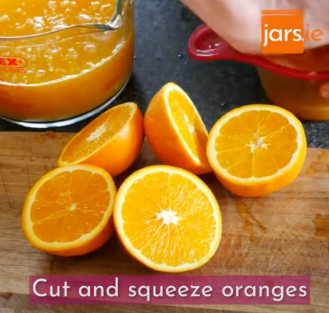 Cut and squeeze oranges