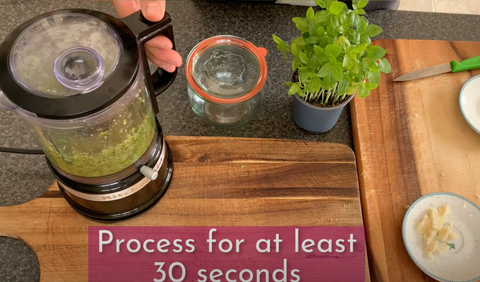 Process for at least 30 seconds 