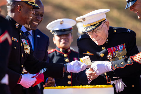 What is the Marine Corps Ball to Marine veterans like this one pictured here?