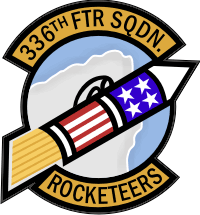 336th Fighter Squadron shoulder Patch Rocketeers