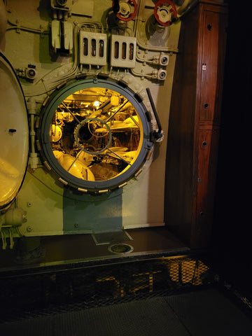 Interior hatch in the U-505 at the Chicago Museum of Science and Industry