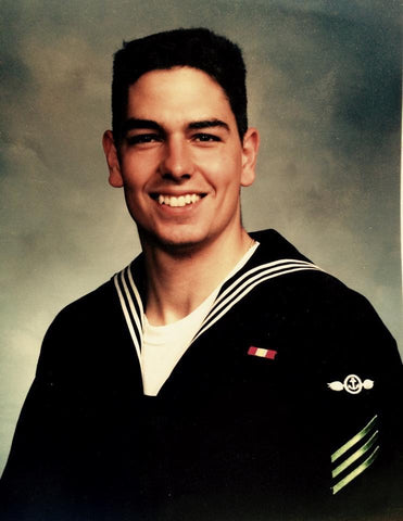 Actor Dan Kyle in US Navy sailor uniform.