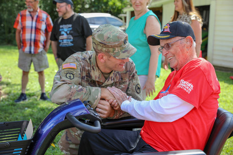 Why are veterans important WWII vet and soldier