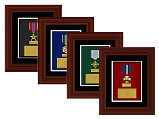how to mount military medals single boxes