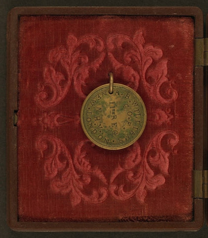 Civil war era coin used as dog tag