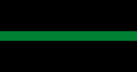 Image of a green line with black background