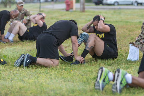 military workouts situp