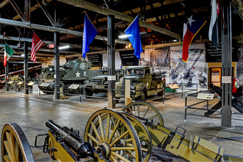 Cannons and tanks in the Smithsonian National Museum of American History