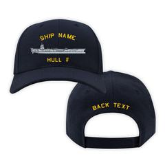 Personalized US Navy Cap front and back image