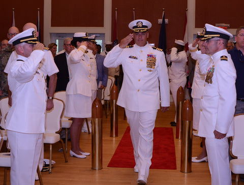 navy officer career path saluting