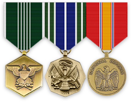 how to apply for military service medals row of 3 medals