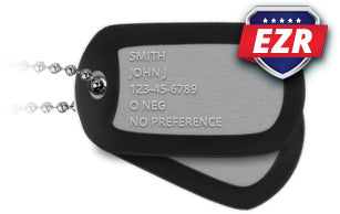 USN Dog Tags 1975-2015 - Regulation Format Replacements