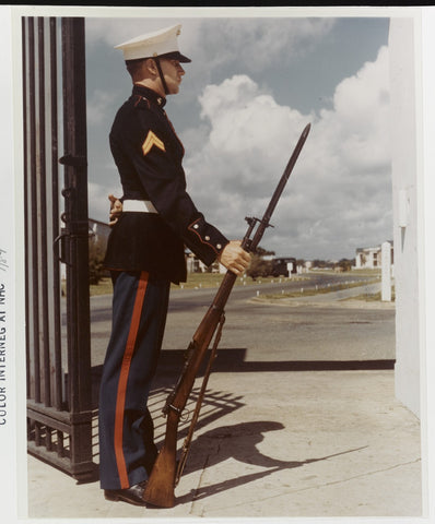 marine corps on guard duty