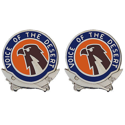 6th Signal Command Unit Crest (Voice of the Desert) - Sold in Pairs