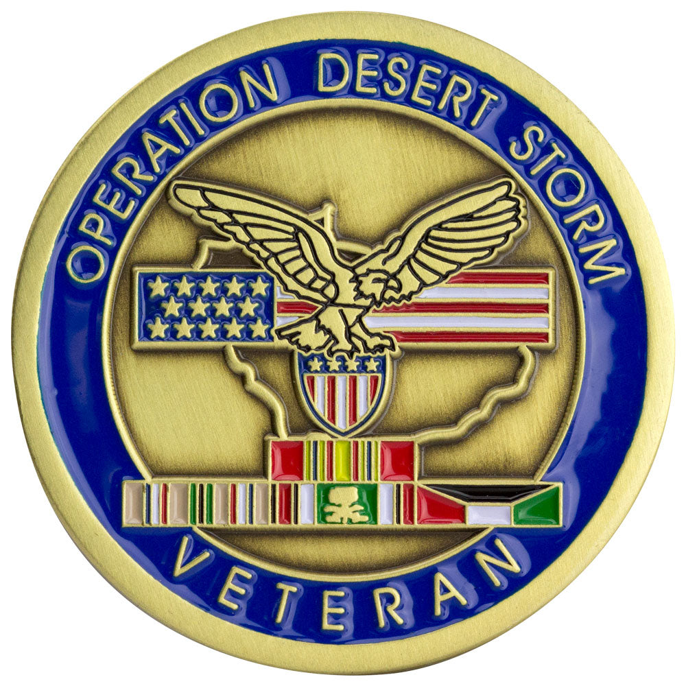 Veteran Operation Desert Storm Coin Usamm