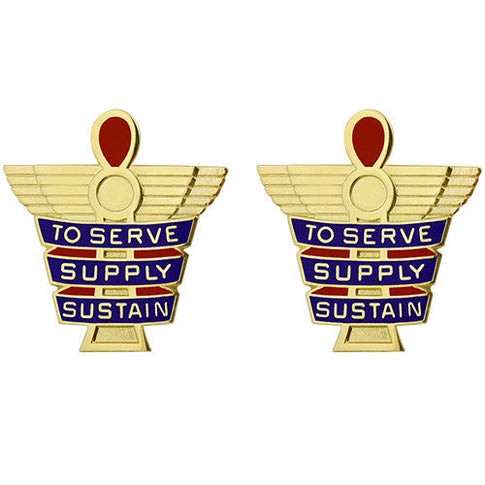 378th Support Battalion Unit Crest (To Serve Supply Sustain) - Sold in Pairs