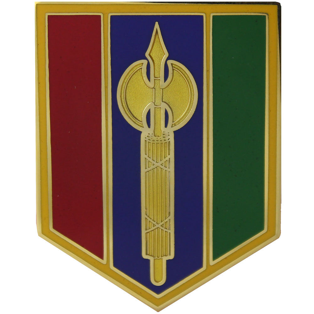 302nd Maneuver Enhancement Brigade Combat Service ID Badge | USAMM