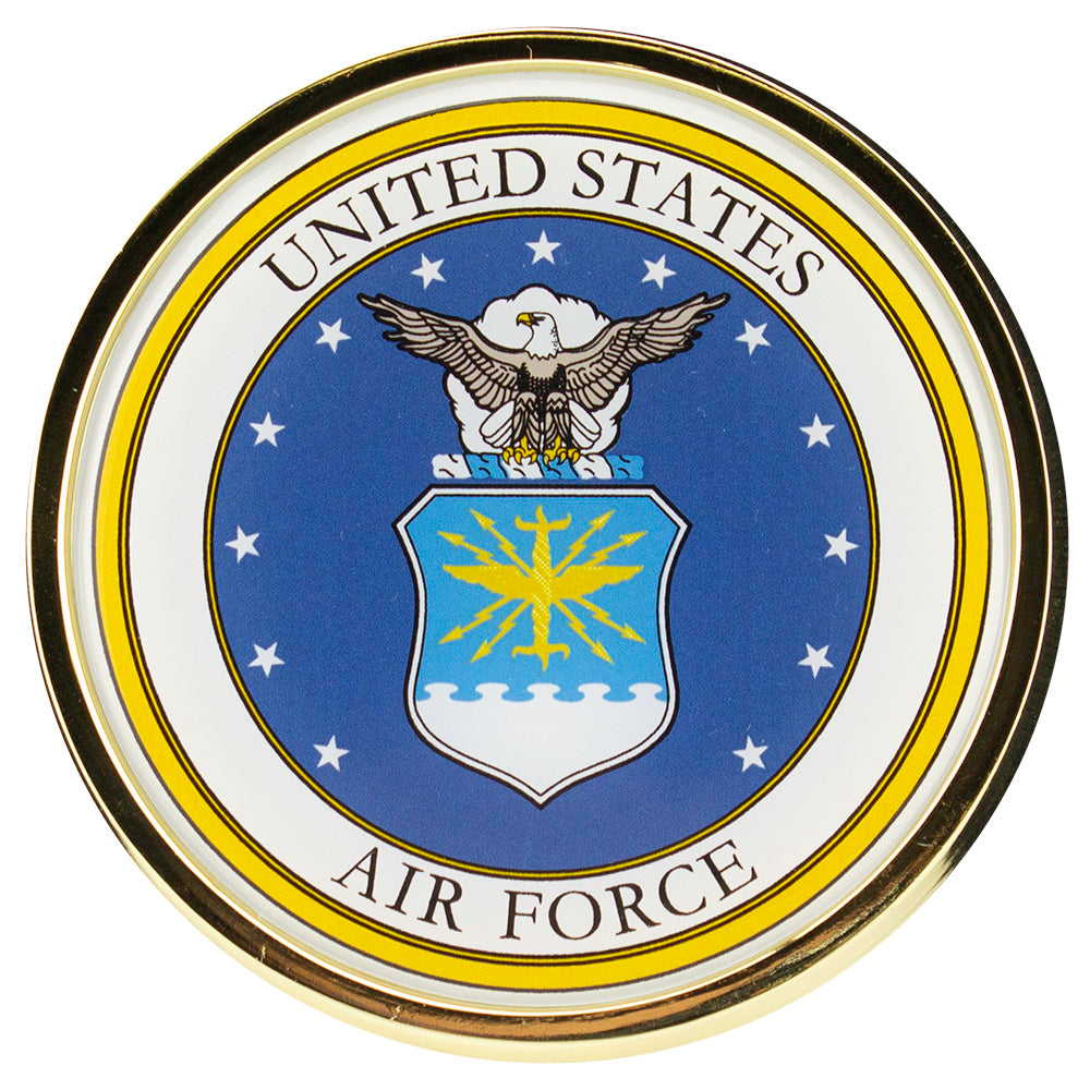 U S Air Force Crest Chrome Auto Emblem Usamm