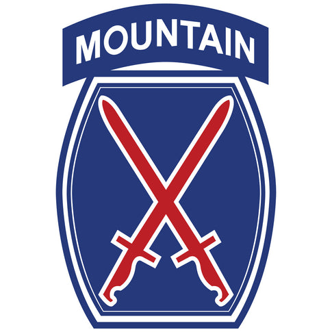 10th Mountain Division Vinyl Decal | USAMM